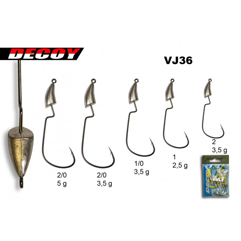 Tête plombée VJ 36 Montage T Tous les produits pour la pêche et le nautisme avec Boatiful.