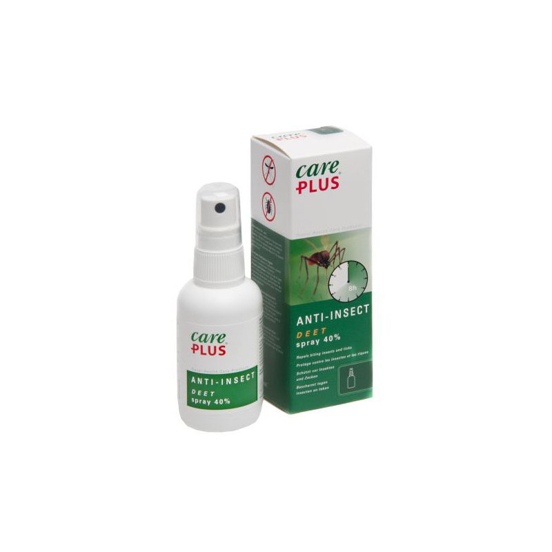 Spray Anti Moustiques DEET 40 Répulsifs Anti insectes Care Plus