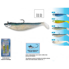 20 Leurres souples + tête plombée articulée SWIMY RIG GALFION FAT SHAD -  Leurres/Leurres souples - Tous à la Pêche !